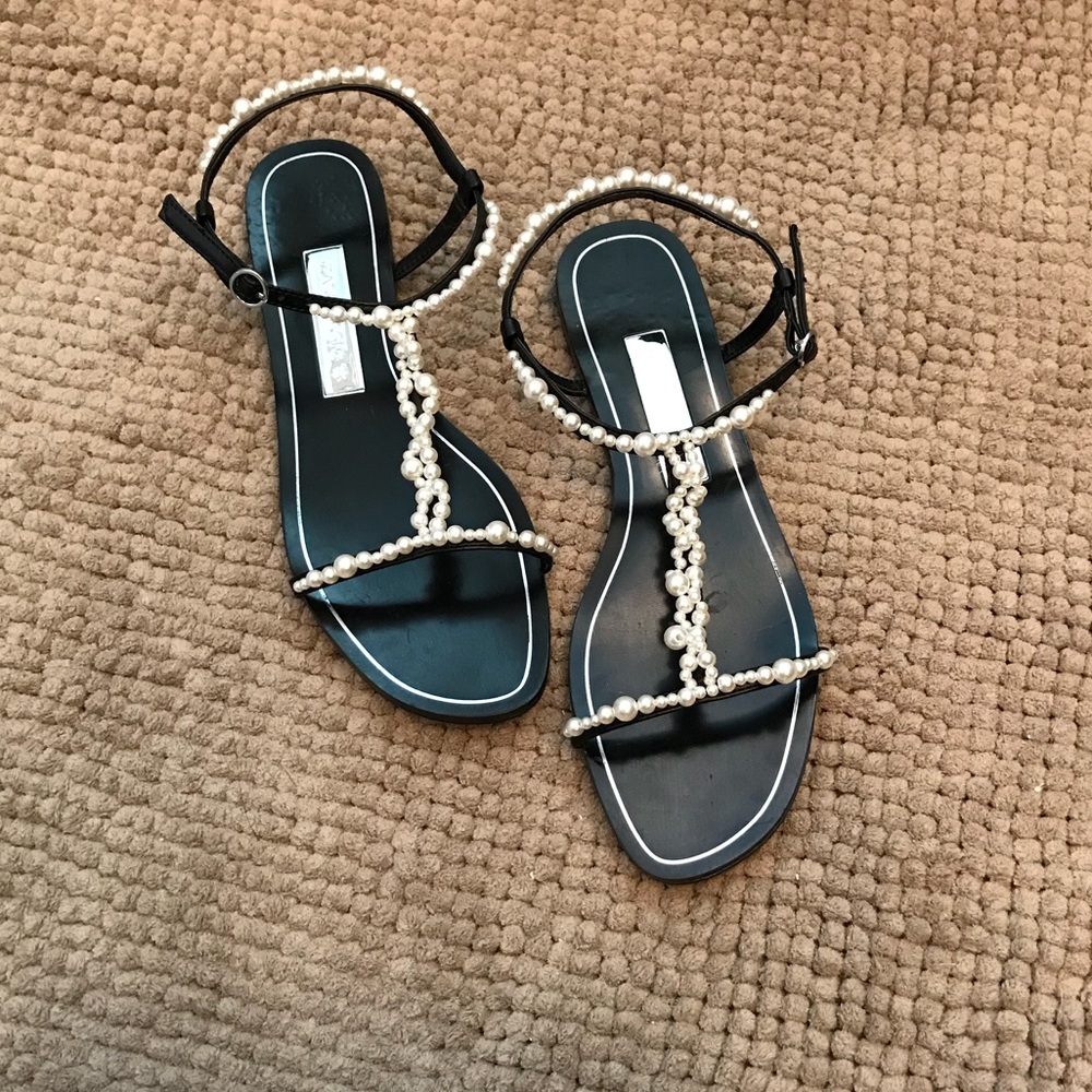 Zara Pearl Sandals